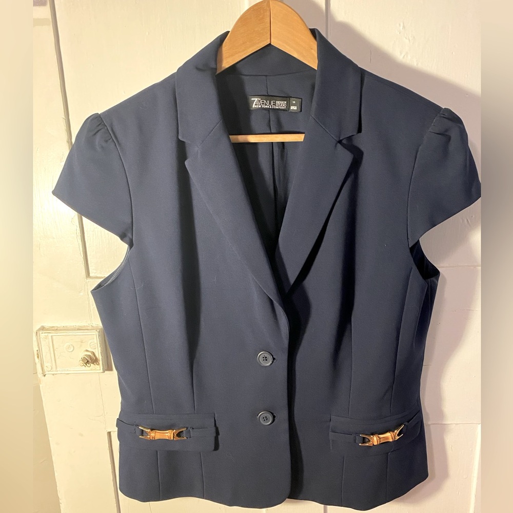 7th Avenue Design for NY&Co navy suit